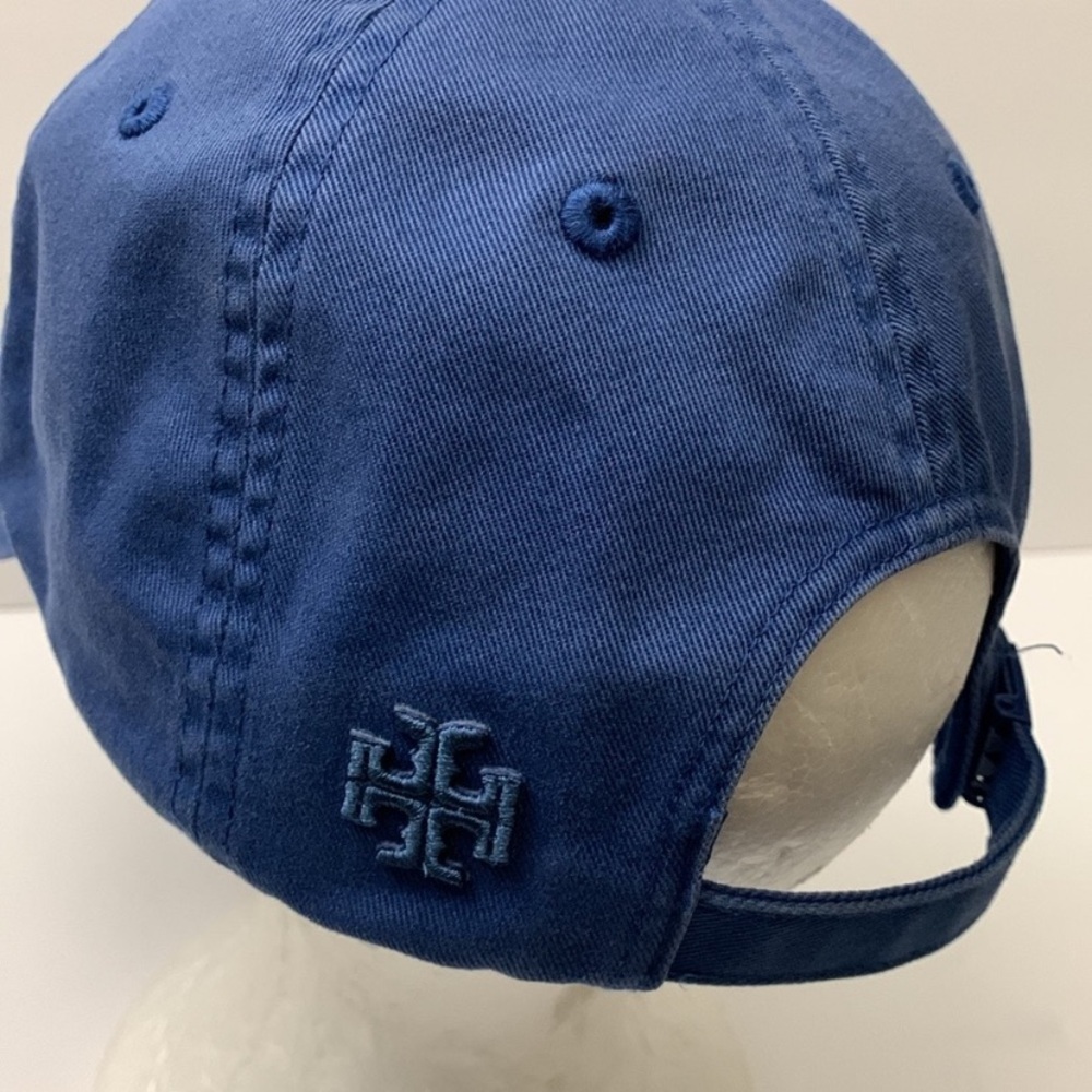 Tory Burch Sport LOVE Cap Baller Hat in Blue with white chenille letters - Picture 10 of 15